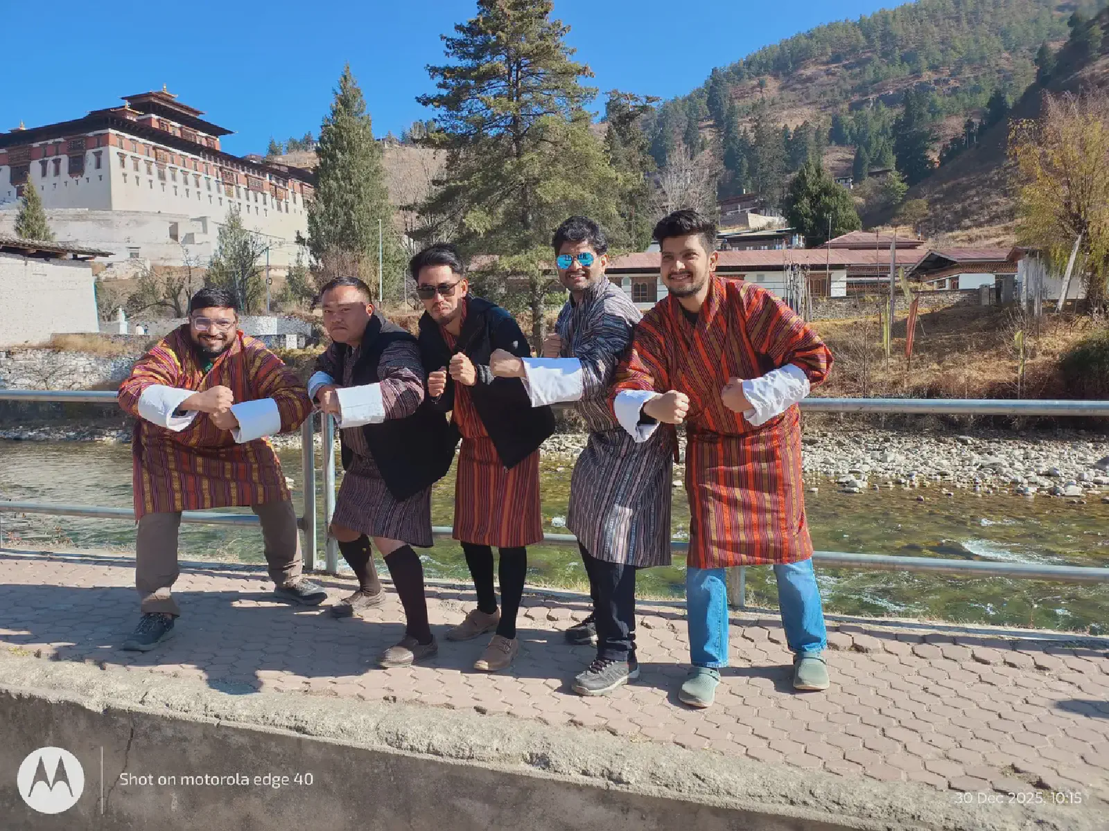  Embracing the culture in traditional Gho and Kira