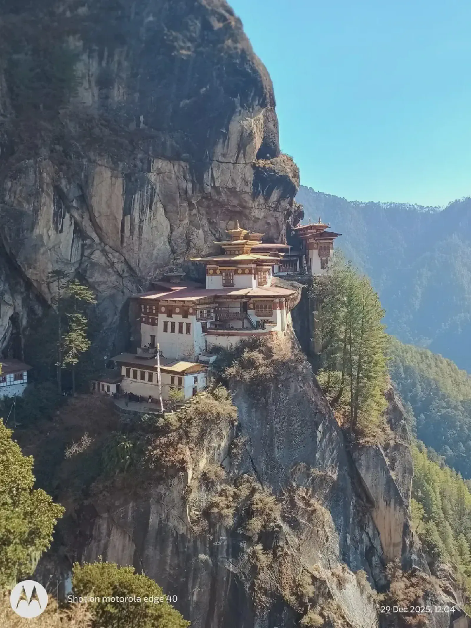 Tiger's Nest Monastery clinging to the cliffside