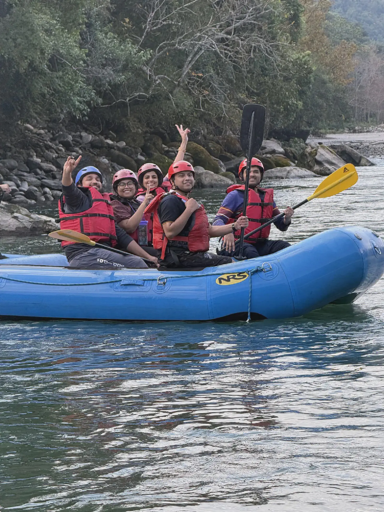 Rafting with friends