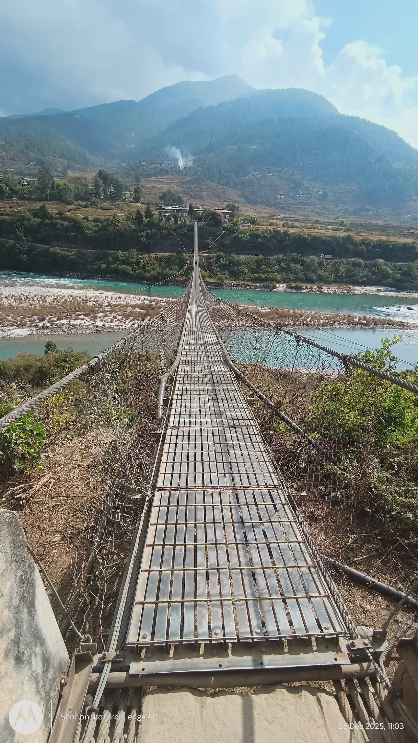 The sturdy Suspension Bridge