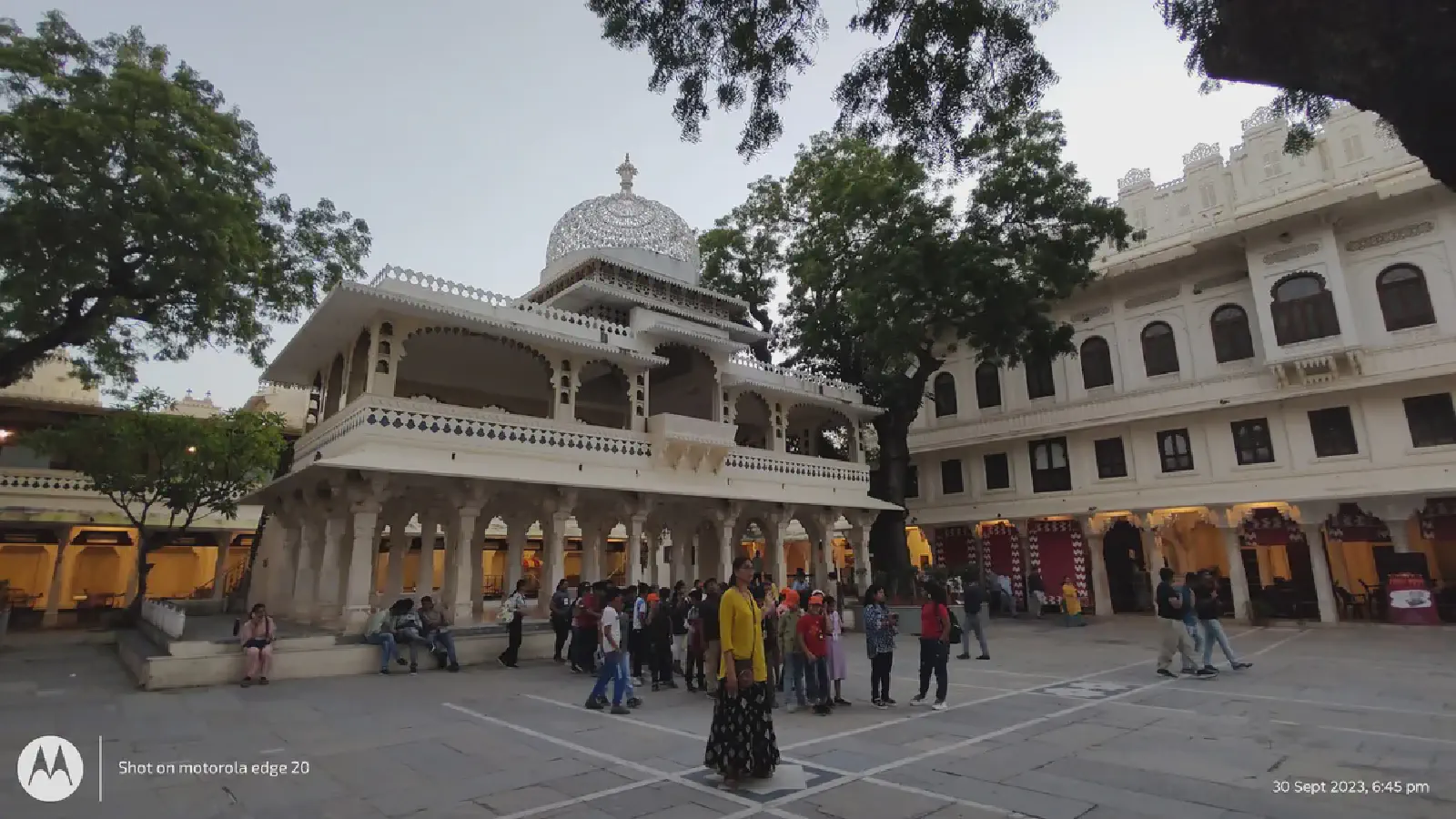The tranquil beauty of Gangaur Ghat as the sun went down.